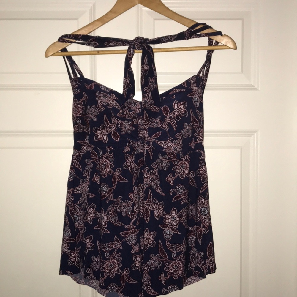 NWT Coastal Blue Halter Tankini Top!